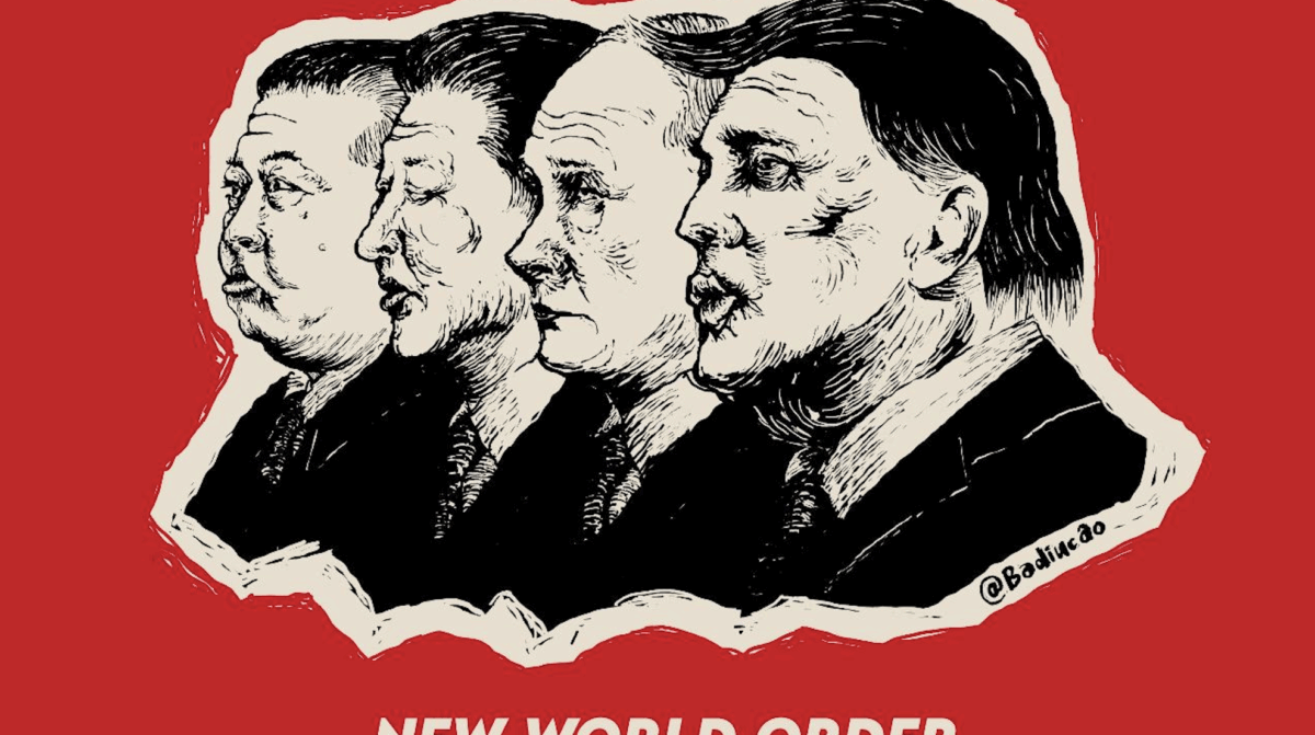 Badiucao in Sardegna - New World Order - opera di apertura mostra in Sardegna - Changing Not Seen In a Century